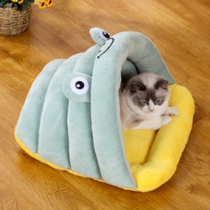 ペットハウス 猫 ペットベッド ペット用寝袋 ドーム型猫ハウス マット 猫 クッション 猫寝床 寝具 布団 ペット用品 こたつ 犬ベッド ふか
