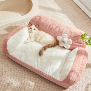 猫 ベッド 犬 ベッド ペットベッド 冬 ふわふわ 高反発 ペットクッション ソフトぐっすり眠る 休憩所 かわいい 安眠 ベッド 犬 猫 寝台 