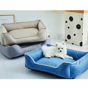 安心感の箱型ペット用ベッド ラウンジベッド アーバンデニム ペット ベッド 猫 ベッド 犬 ベッド クッション ふんわり 滑り止め 通年タイ