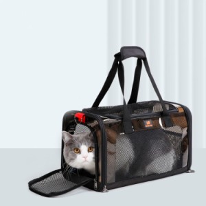 ペットキャリー 猫キャリーバッグ ペットキャリー バッグ ショルダー 小型犬 猫 リュック 折りたたみ お出かけ 携帯便利 引っ掻き傷に強