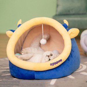 ペットベッド 猫 ペット ベッド ドームハウス ドーム型 ベッド ドーム ハウス ペットテント クッション付き ペット用寝袋 ペット用品保温