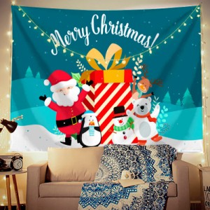 クリスマスタペストリー クリスマスツリー 北欧 おしゃれ タペストリー クリスマス 壁飾り 布 壁に飾れるクリスマスデコレーション 簡単 
