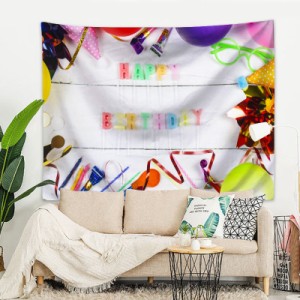 バースデー タペストリー 誕生日 飾り 壁掛け 背景 デコレーション ハーフバースデー ベビー 百日 生後半年 1歳 2歳 3歳 10歳 赤ちゃん 