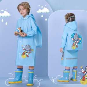 レインコート キッズ かわいい カッパ レインウェア ポンチョ 雨具 レイングッズ 反射 ランドセル対応 女の子 男の子 子供 小学生 レイン