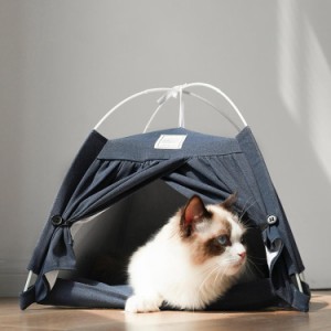 ペット テント 夏用 ペット ハウス ペットベッド 猫 べッド 犬 ベッド夏用テント 防水 防湿 通気性いい 取り外し可能 洗える 可愛い 北欧