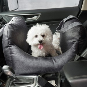 ペット用ドライブボックス 大型犬 柴犬 車用 カーベッド 座席シート キャリーバッグ 後部座席 車載用 飛び出し防止 リード付き 中小型犬 