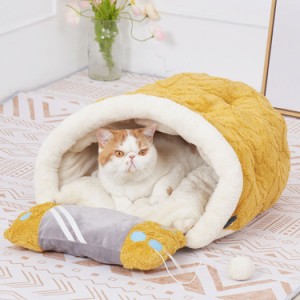 ペットベッド 犬 猫 ドーム型 ペットハウス 2WAY ペットソファー ドーム型ベッド 室内用 マット ペットクッション 夏用マット 猫用 犬用