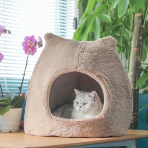 猫 犬 ベッド ドーム型ベッド ペットベッド 犬猫用 ペットハウス ねこハウス 犬小屋 猫 テント ペットクッション 通年 室内用 暖かい 洗