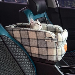 ペット用 ドライブボックス ドライブベッド チワワ 犬 車用 小型犬 猫 ペット ドライブシート 飛び出し防止 ペットベッド お手入れ簡単 