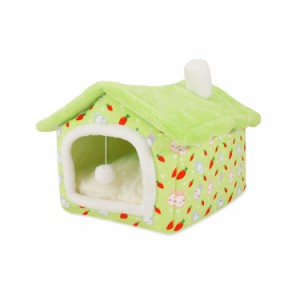 キャットハウス 犬ハウス 猫 犬 ベッド 犬小屋 クッション 猫ハウス 猫の家 ペットマット 室内用 ペットベッド ドーム型 おしゃれ 可愛い