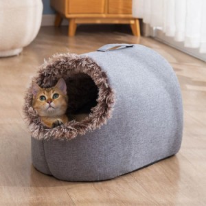 猫ハウス 冬用 犬ハウス 冬 ドーム型 キャットハウス 猫 犬 ベッド 室内用 ハウス 犬小屋 犬用 ペットベッド 猫小屋 ドーム 大きい おし