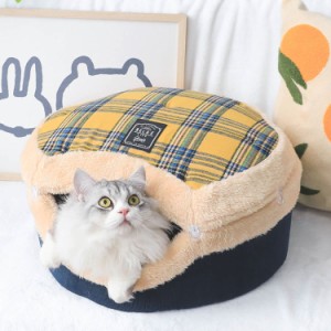 キャットハウス 冬 猫ハウス ドーム型 洗える ペットベッド 猫用ベッド 犬 猫 ベッド 犬小屋 可愛い 柔らか 滑り止め 小型犬 キャット ペ