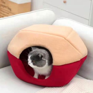 あったか 犬 猫 ペット ペットハウス ドーム型 冬 通年 暖かい 洗える おしゃれ 可愛い ベッド 小型犬 ふかふか 犬小屋 クッション ベッ