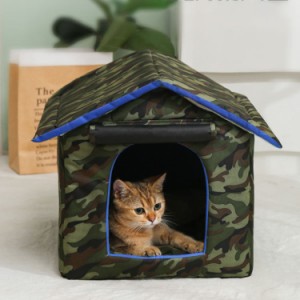 キャットハウス 外猫ハウス 猫犬兼用 猫用品 ペットハウス 猫ハウス 屋外 野良 猫 小型犬 アウトドア 防水 防風 耐候性 安全 暖かい 子猫