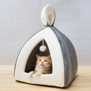 秋冬用 キャットドームベッド 猫用品 犬 ベッド 猫 ベッド キャットハウス ペットベッド ハウス ベット インテリア おしゃれ 洗える 暖か