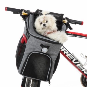 ペットキャリー バッグ 自転車バスケット 折りたたみカゴ 取り付け簡単 脱着式 多目的 自転車用ハンドルカゴ うさぎ 超小型犬 小型犬 猫