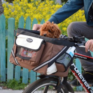 ペットキャリーバッグ 自転車用前カゴ 安全な猫キャリーバッグ 通気性 犬キャリー ショルダー 折りたたみ 大容量 通気性 自転車バスケッ