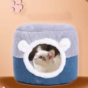 ペットベッド ドーム型 ベッド ハウス ペット用ベッド 犬 猫 ペット ベッド 冬 冬用 洗える ドーム 寒さ対策 暖かい 保温 おしゃれ かわ