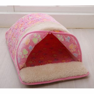 猫 犬 ベッド ペットベッド ペットハウス ドーム型 ふわふわ 可愛い 犬小屋 柔らかい クッション付き ソフト 滑り止め 洗える 寝床 暖か