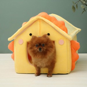 ペットハウス ドーム型 犬 冬 室内 かわいい ペットベッド 洗える 折りたたみ式 ふわふわ ペットクッション あったかい ぐっすり眠れる 