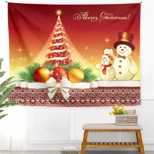 クリスマスツリー クリスマス飾り タペストリー クリスマス 布ポスター 飾り クリスマスボール 壁掛け 多機能 雪だるま サンタクロース 