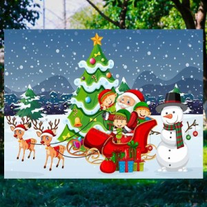 クリスマス飾り タペストリー 大判 おしゃれ クリスマス ツリー 壁掛け 北欧 インテリア 壁掛けタペストリー サンタクロース 多機能 イン