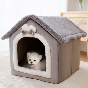 犬 ハウス 犬ハウス 犬ベッド ソファーベッド 犬用 ドーム型 屋根 ペットハウス 猫ハウス 猫ベッド 犬猫兼用 春 秋 冬 小型犬 犬小屋 室