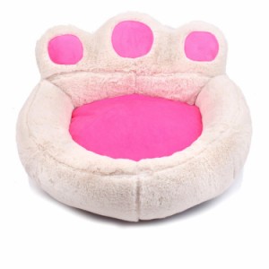 ペットハウス ペット用ベッド 寝袋 肉球 猫 ッド 犬 ベット ふわふわ 冬 兼用 肉球の型 取り外し可 洗える。ペットハウス ペット用ベッド