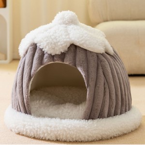 ペットハウス ドッグハウス キャットハウス 犬小屋 ペット用品 犬用 猫用 小型犬 室内用 ボア フリース もこもこ 可愛い 暖かい 折りたた