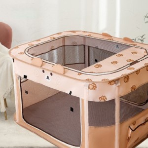 折りたたみサークル ゲージ 長方形 犬 猫 ペット ケージ プレイサークル 防水 通気性 軽量 犬/猫の分娩室 持ち運びやすい お出かけ用品 