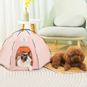 猫 ベッド 犬 ベッド テント 犬小屋 夏用 洗える ドーム ペットベッド 犬用ベッド 猫用ベッド 夏用ベッド ドーム型 猫用ソファ クッショ