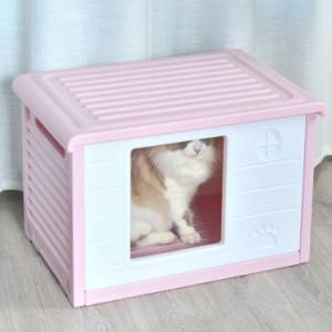 ペットハウス 通気性 犬小屋 小型犬 ペットハウス 犬 猫 ハウス 屋外 防風 防雨 組立簡単 洗える 防水 外猫ハウス 大きい 猫 ベッド 冬 