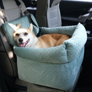 ドライブボックス 中型犬 車載用 ドライブベッド キャリーバッグ 小型犬 猫 ペット ポータブル ペットベッド 車酔い防止 汚れ防止 座席シ