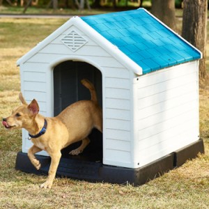 犬小屋 屋外 防水 ドッグハウス ペットハウス 犬 ハウス 小型犬用 ペットベッド 犬ケージ 犬舎 組み立て式 プラスチック製 防風 防雨 組