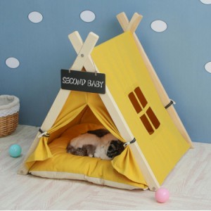 ペット テント ペットハウス ドーム 洗える 猫 ベッド 軽量 犬小屋 かわいい ペットベッド 猫 テント 夏 室内 丈夫 小さい ケージ用 組み
