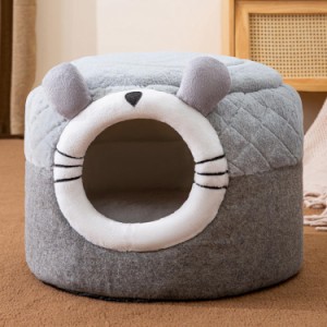 かわいい ペットハウス ベッド 小型犬 猫 ペットクッション ふわふわ 安眠 寝床 ペットソファ 多機能 寒さ対策 保温防寒 暖かい 休憩所 