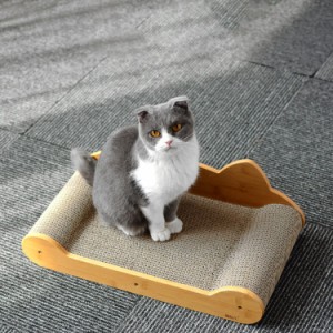 猫型 爪とぎ ベッド 段ボール ダンボール またたび 付き 猫 ペット用ベッド ガリガリソファ 組み立て DIY 頑丈 猫爪とぎ 爪研ぎ ねこ つ