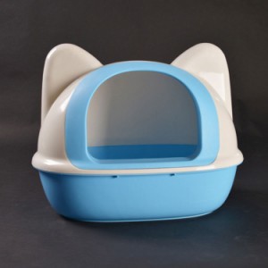猫型トイレ シンプルでキュートなネコ型トイレフタが簡単に開くのでお掃除楽々 いつでも清潔に 猫 トイレ ネコ型トイレット スコップ付 