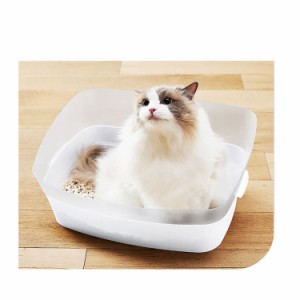 しつけるトイレ クリアキャット Ｓ 41*30*19cm 猫トイレ 猫トイレ本体 クリア消臭 猫用システムトイレ ハーフタイプ お掃除簡単 小きい猫