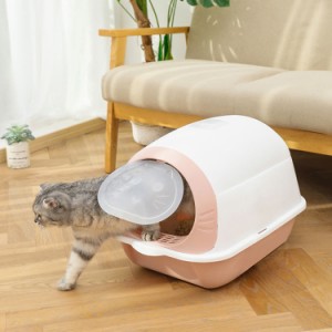 猫 トイレ におい対策 ペット用 猫砂 匂い対策 おしゃれ 清潔 37*35*50cm 猫トイレ 匂い対策フルカバー おしゃれ 目隠し 猫 トイレ フー