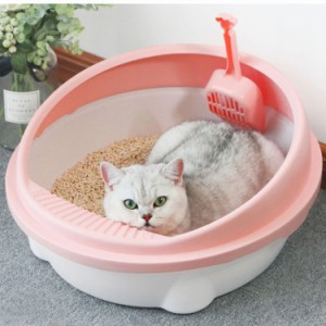 猫 トイレ キャットトイレ 散らかりにくいネコトイレ 本体 フルカバー 猫トイレ お掃除簡単 飛び散りにくい 大型猫 ネコトイレ ペットト
