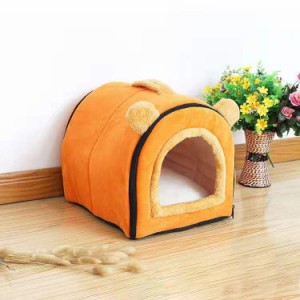 犬小屋 ドーム型 ペット ベット ユルト ペット ハウス マット 犬用 クッション 猫用 ソファ フワフワ 子犬 子猫 マット 冬用 寒さ対策 防