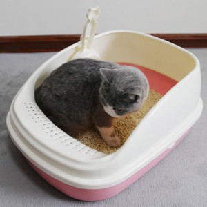 スコップ 砂落とし穴付 流線型インテリアデザイン 猫トイレ ネコトイレ 大型 大きめ 隠す 猫トイレ ネコトイレ 大型 大きめ 隠す 猫砂 飛