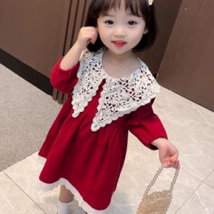 子供服 ワンピース 女の子 長袖 かわいい お姫様風 ガールズ 子供ドレス ベビー服 Aライン 春秋 キッズ おしゃれ 子供 発表会 女児 キッ