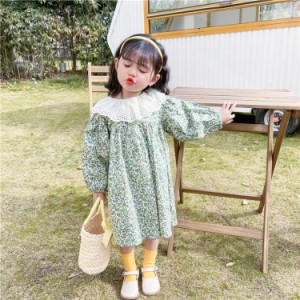 ベビー服 女の子 ワンピースドレス 袖なし 花柄 レース プリンセスドレス キッズ服 子供服 七五三 入学式 卒業式 出産祝い 通園 発表会 