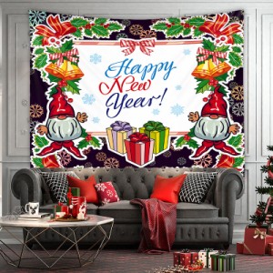 カラフル 緑草 タペストリー ホームデコレーション 壁飾り クリスマスツリー 撮影背景布 壁画 部屋飾り 和室 パーティー クリスマス 装飾