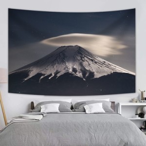 タペストリー 山風景 富士山 雪山 湖 壁掛け インテリア 布製ポスター 雰囲気転換 ご来光 初日の出 おしゃれ 壁飾り 窓カーテン 雑貨 新