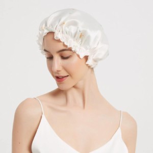 ナイトキャップ シルク100% レディース ナイトキャップ シルク ナイトキャップ おやすみキャップ 帽子 キャップ ロングヘア 乾燥 美髪 花