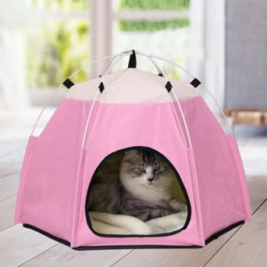 屋外 防水 キャットベッド ドーム型 夏用 おしゃれ ペットテント 犬小屋 ペットの巣 ペットハウス 折りたたみ 洗える 犬 猫 テント ベッ