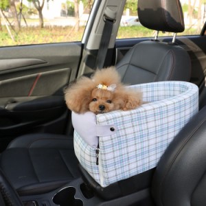 ペット用 ドライブボックス 犬 車 ドライブベッド 車用ペットシート 中小型犬 車載用ソファー 飛び出し防止 車酔い防止 コンソールボック